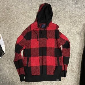 American Eagle Checked/Flannel Hoodie | Men’s Medium | Lightweight | BARELY WORN